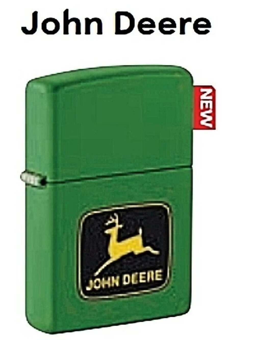 Sharp Green John Deere Logo Zippo Lighter